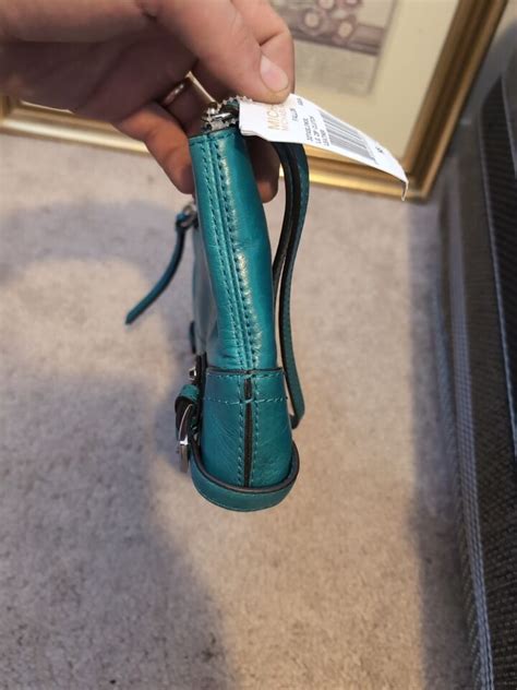 michael kors fallon large zip clutch|Michael Kors Large Fallon Zip Clutch Wristlet Aqua Turquoise.